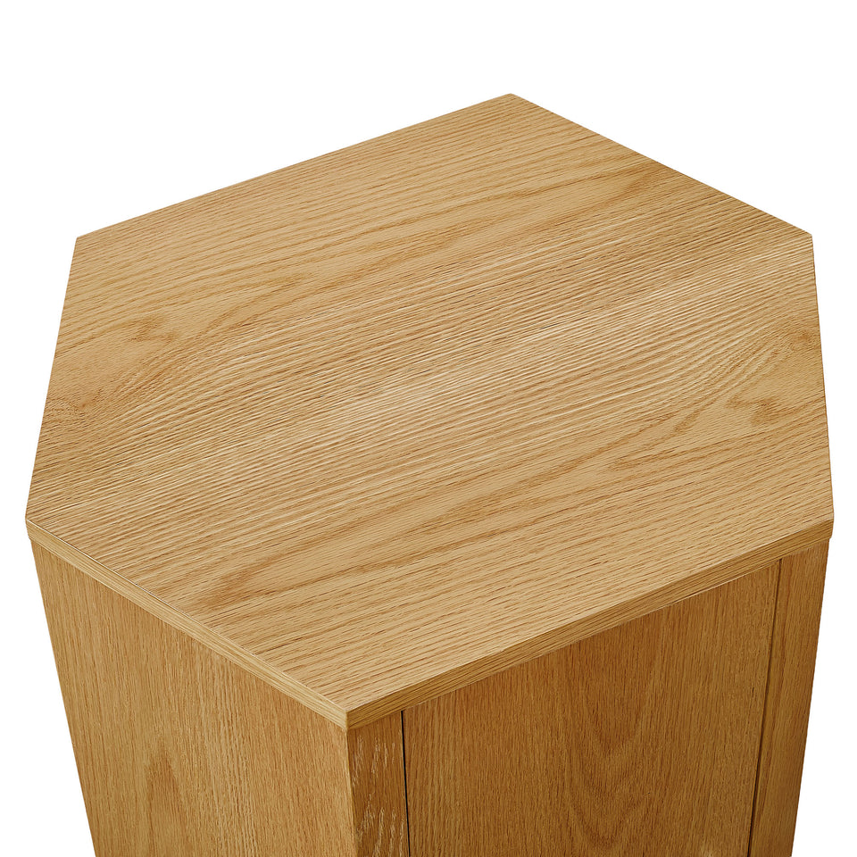 Kade Faceted Wood Side Table by Modway