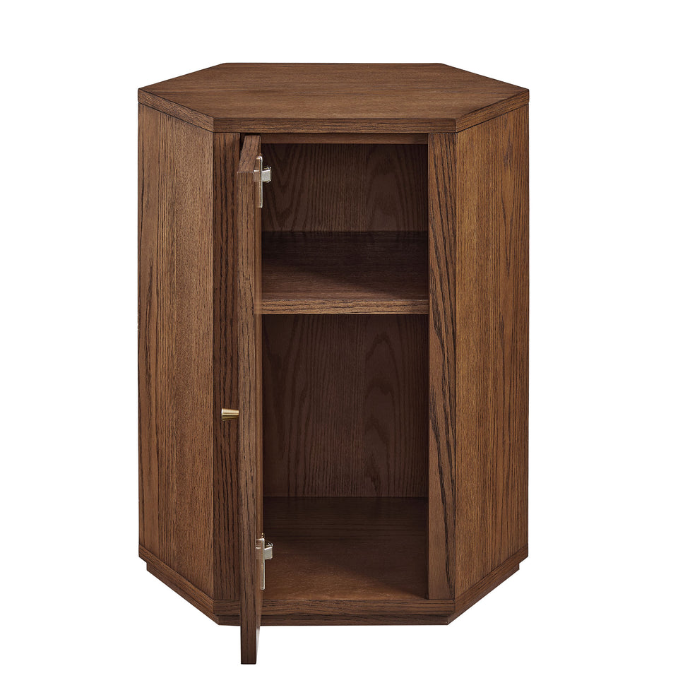 Kade Faceted Wood Side Table by Modway