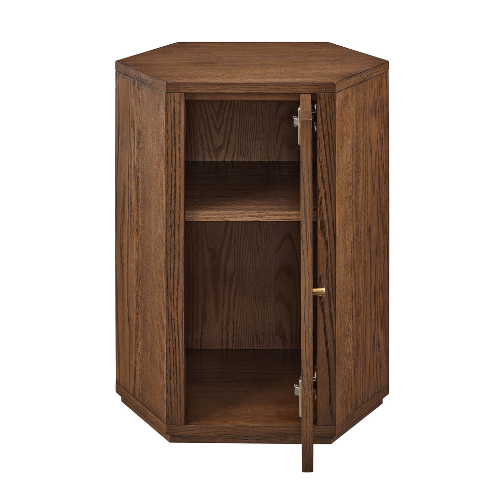 Kade Faceted Wood Side Table by Modway