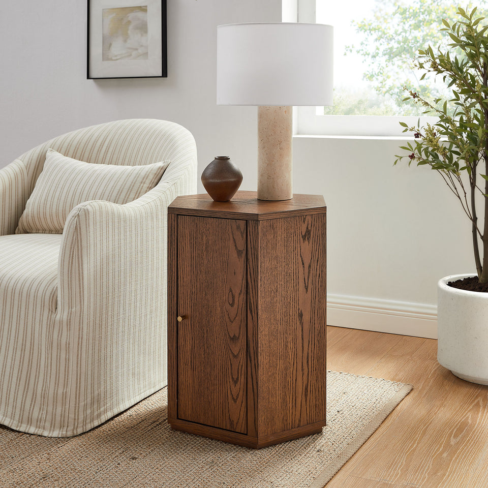 Kade Faceted Wood Side Table by Modway