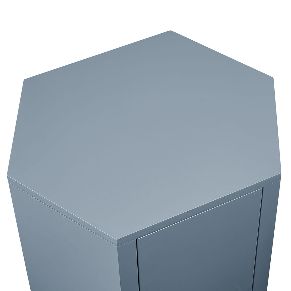 Kade Faceted Semi-Gloss Side Table by Modway