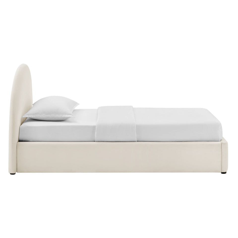 Resort Arched Performance Velvet Storage Platform Bed Frame by Modway