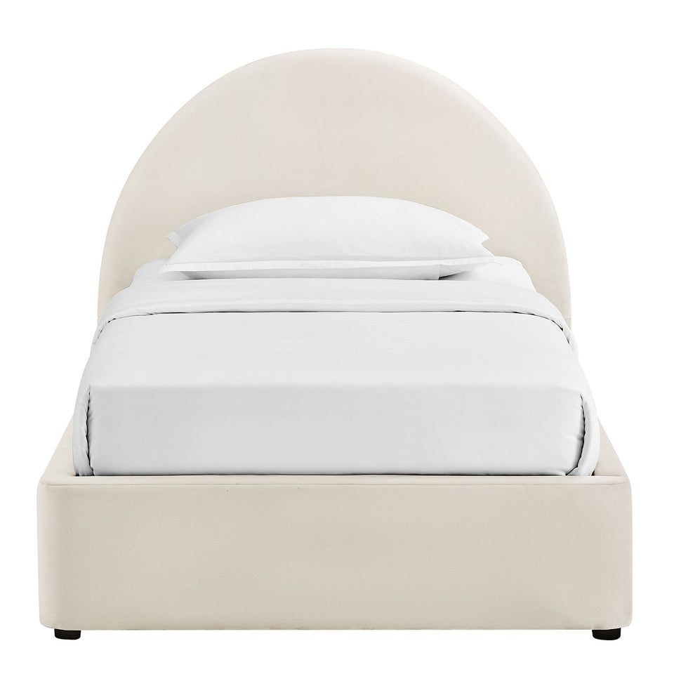 Resort Arched Performance Velvet Storage Platform Bed Frame by Modway