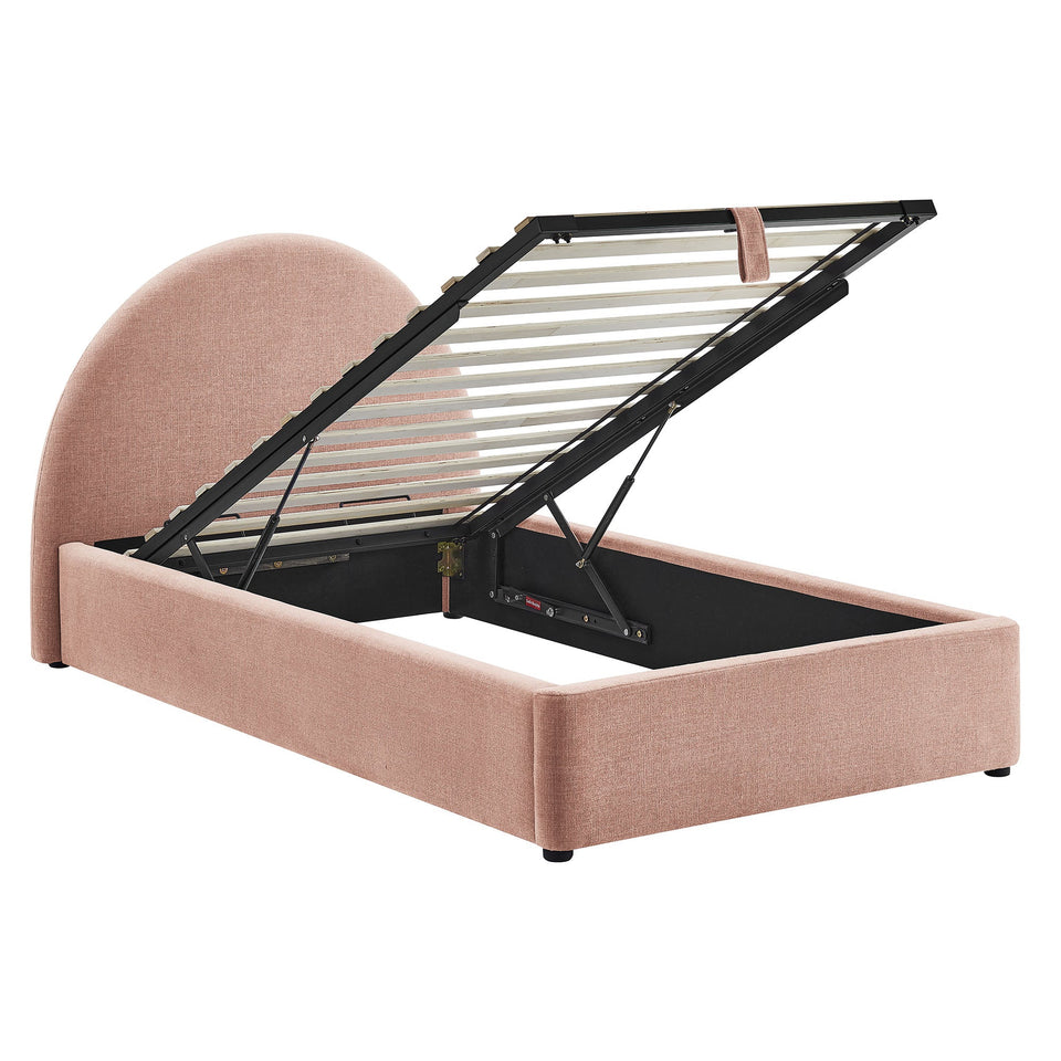 Resort Upholstered Fabric Storage Platform Bed Frame by Modway