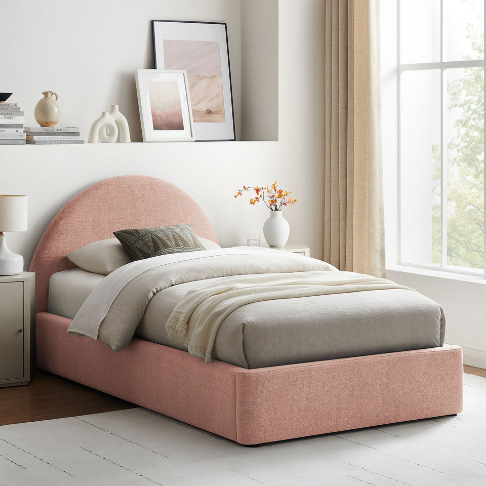 Resort Upholstered Fabric Storage Platform Bed Frame by Modway