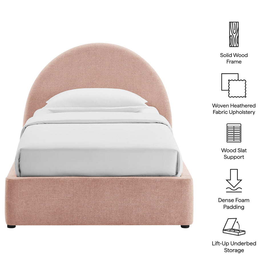 Resort Upholstered Fabric Storage Platform Bed Frame by Modway