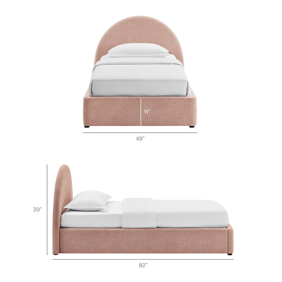 Resort Upholstered Fabric Storage Platform Bed Frame by Modway