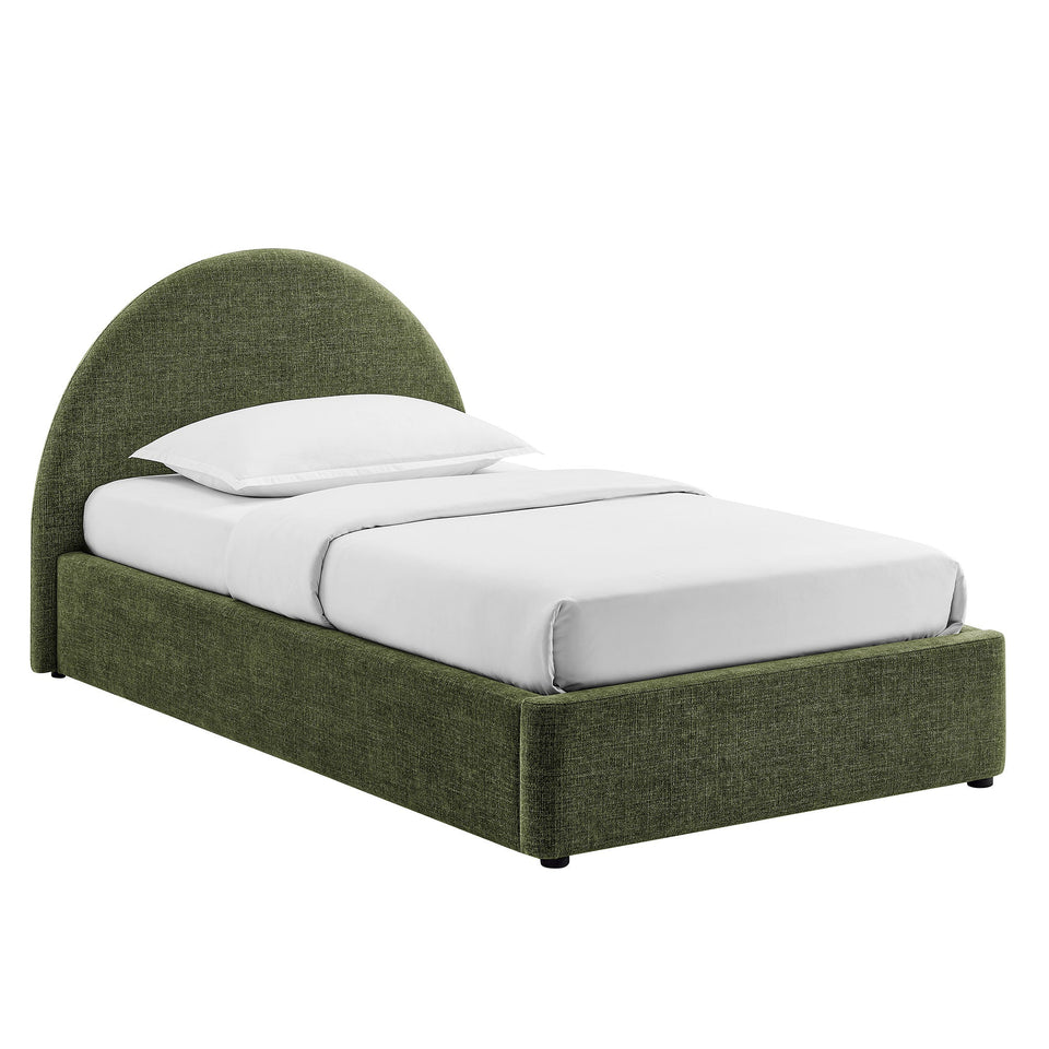Resort Upholstered Fabric Storage Platform Bed Frame by Modway