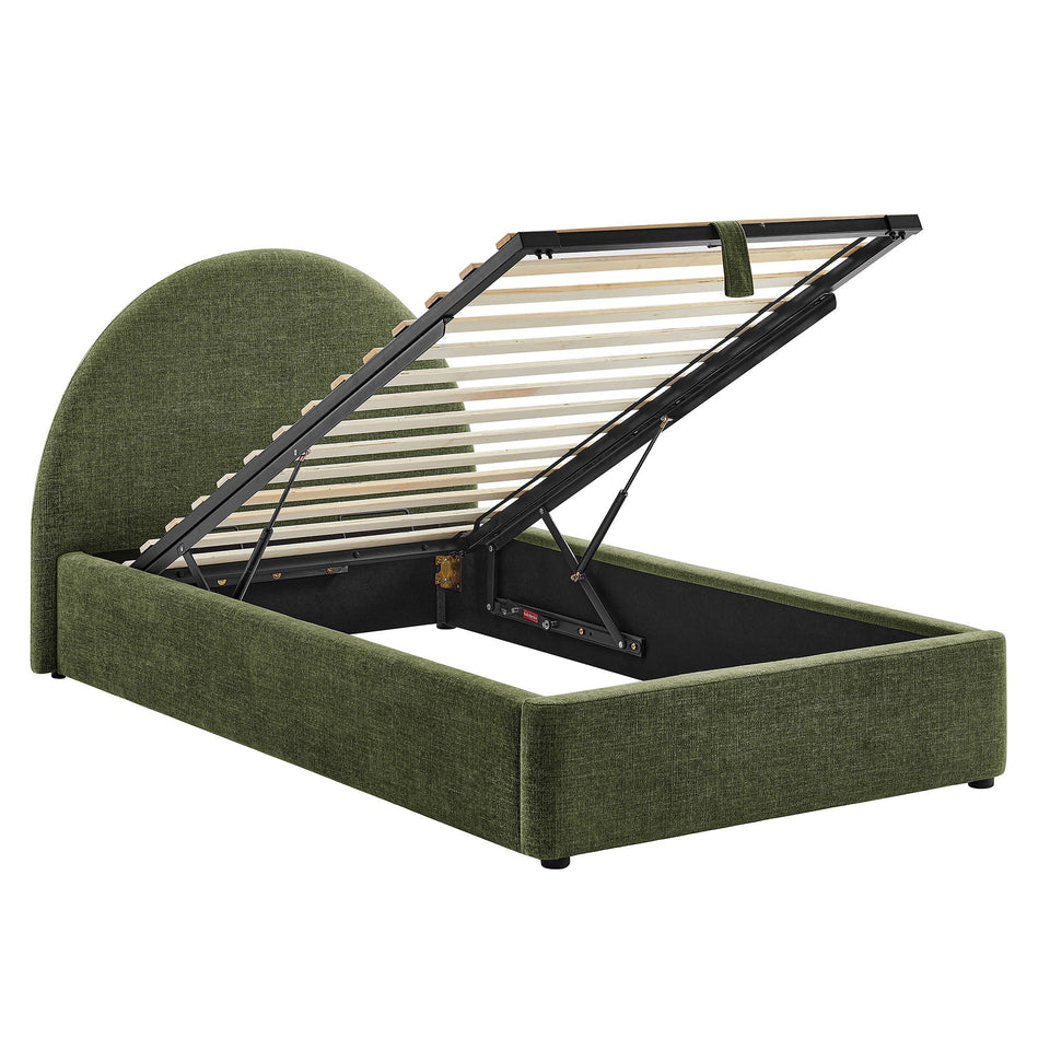 Resort Upholstered Fabric Storage Platform Bed Frame by Modway