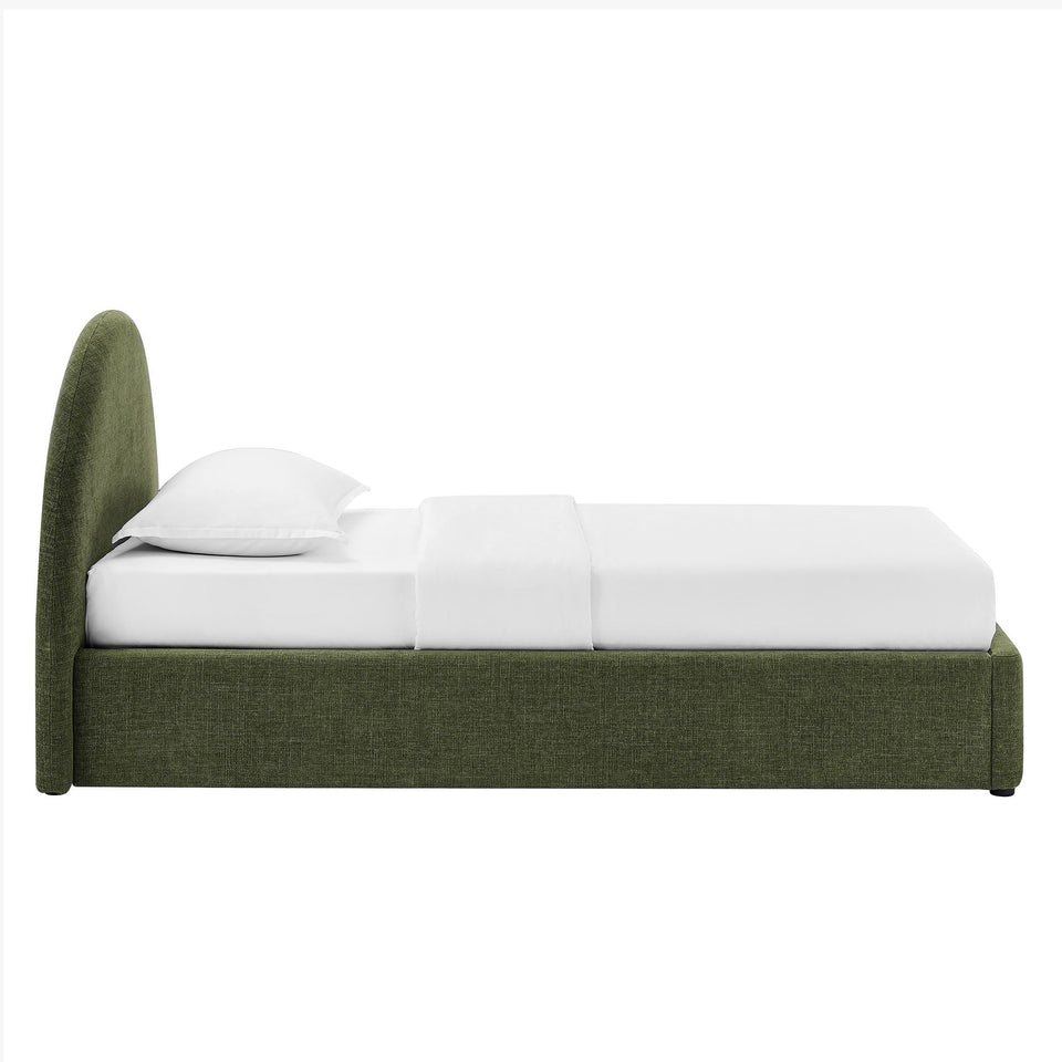 Resort Upholstered Fabric Storage Platform Bed Frame by Modway