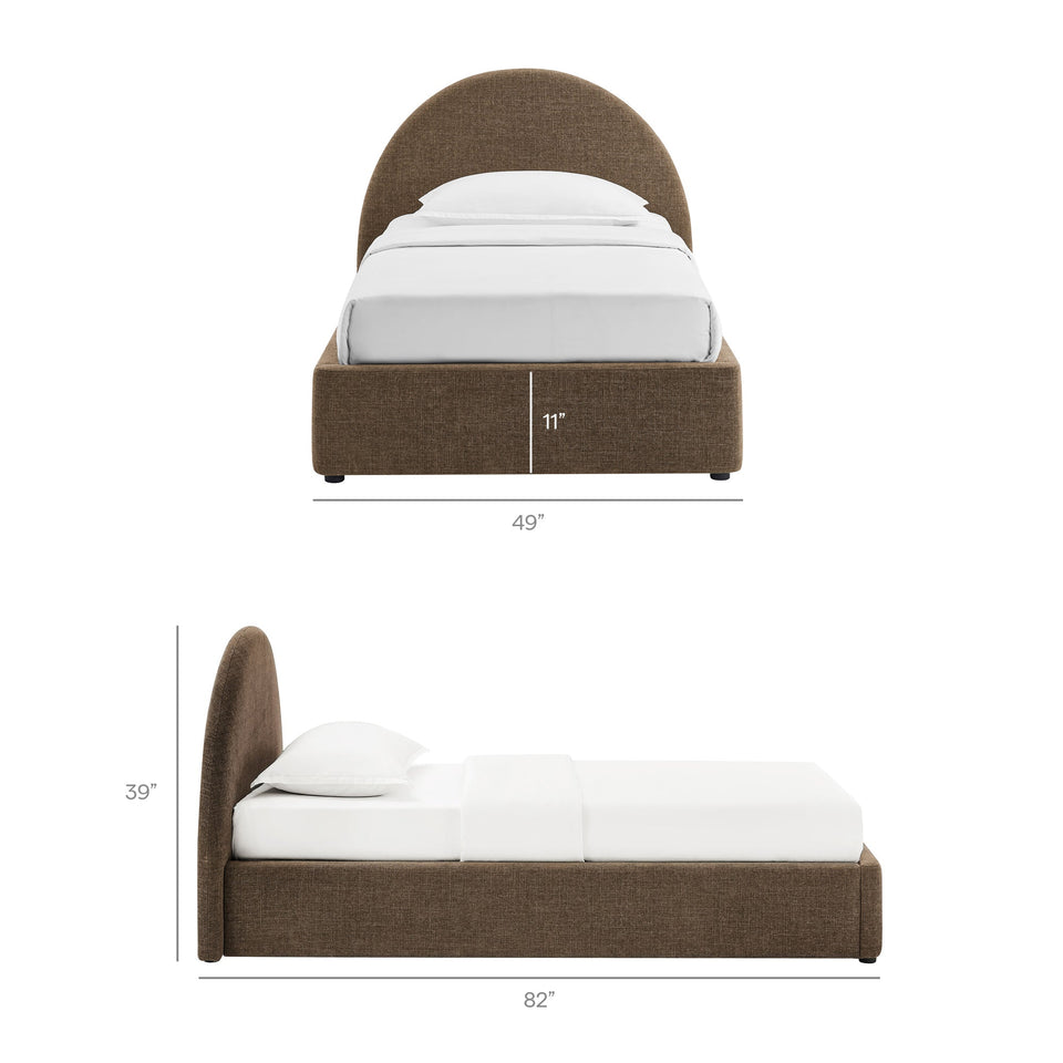 Resort Upholstered Fabric Storage Platform Bed Frame by Modway