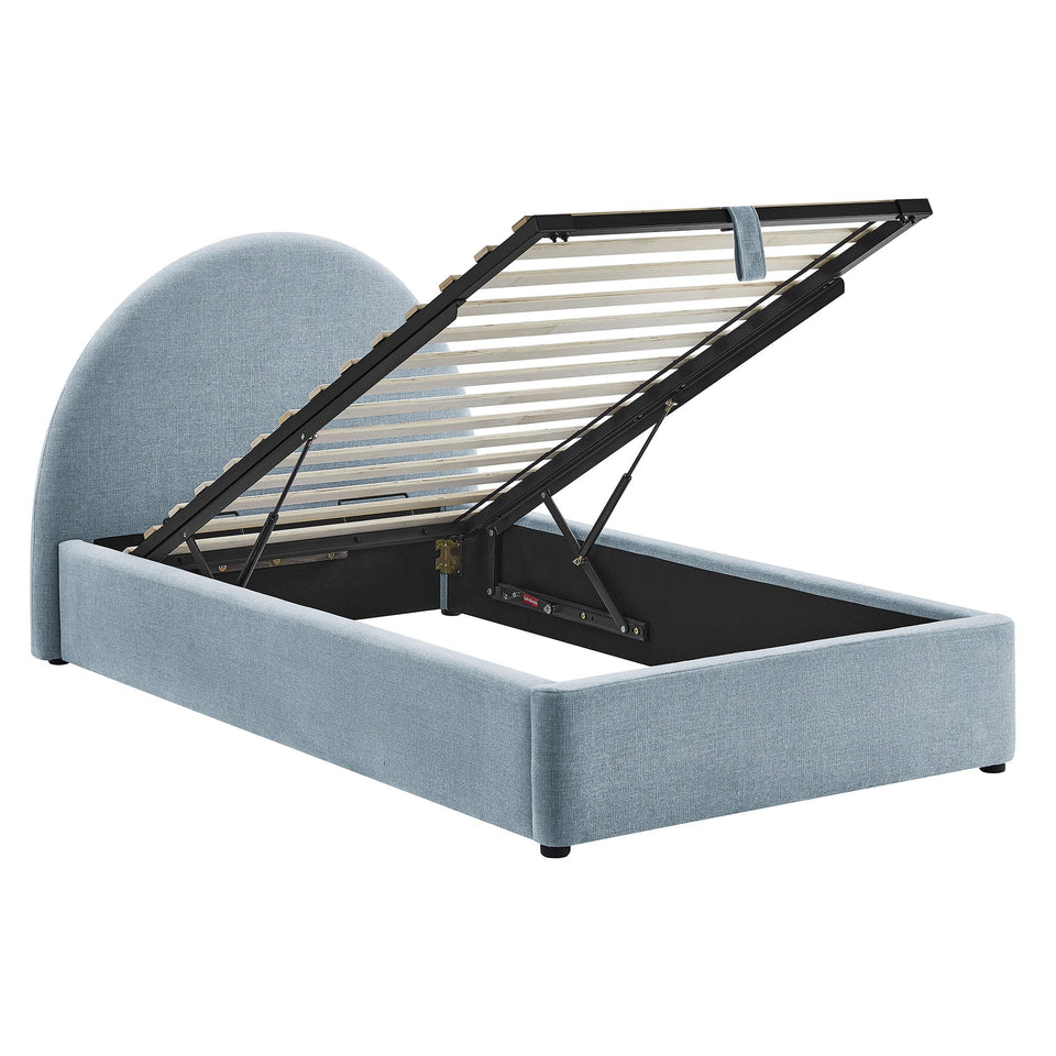 Resort Upholstered Fabric Storage Platform Bed Frame by Modway