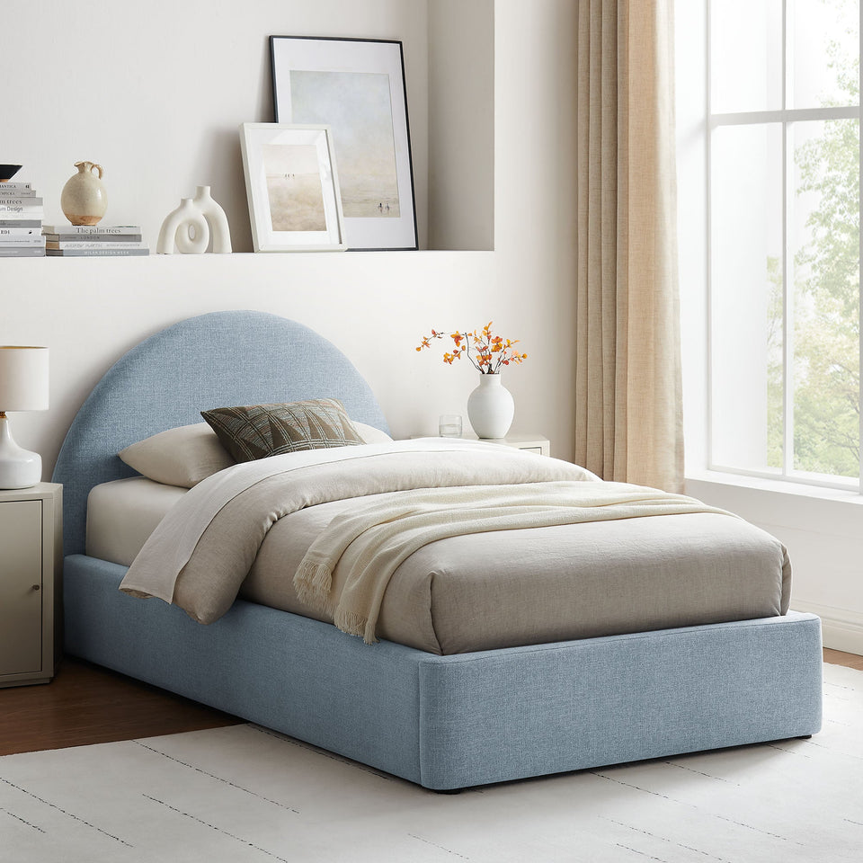 Resort Upholstered Fabric Storage Platform Bed Frame by Modway