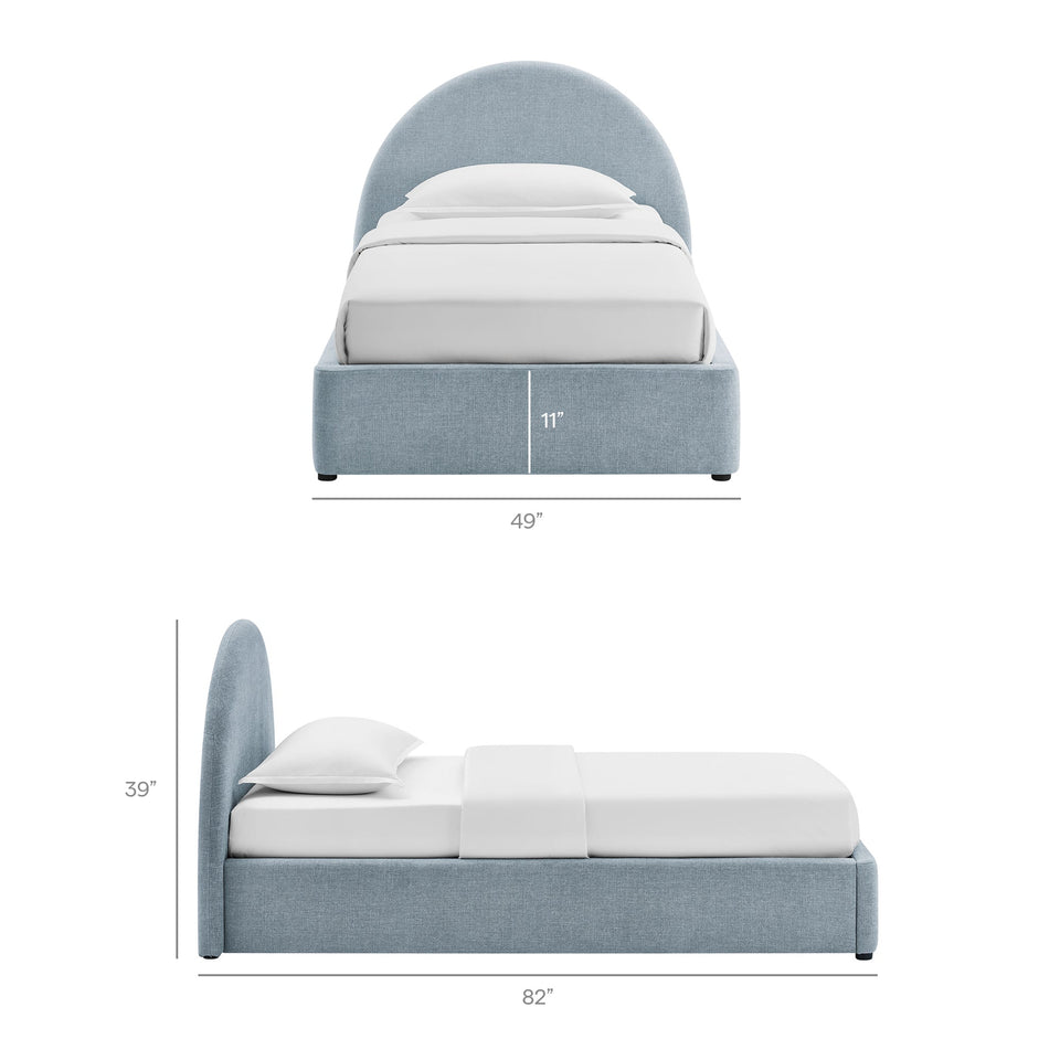 Resort Upholstered Fabric Storage Platform Bed Frame by Modway