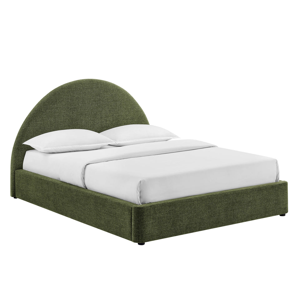 Resort Upholstered Fabric Storage Platform Bed Frame by Modway