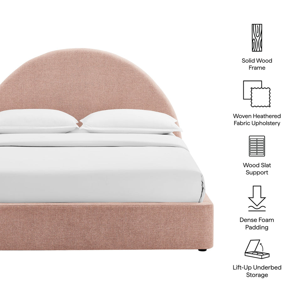 Resort Upholstered Fabric Storage Platform Bed Frame by Modway