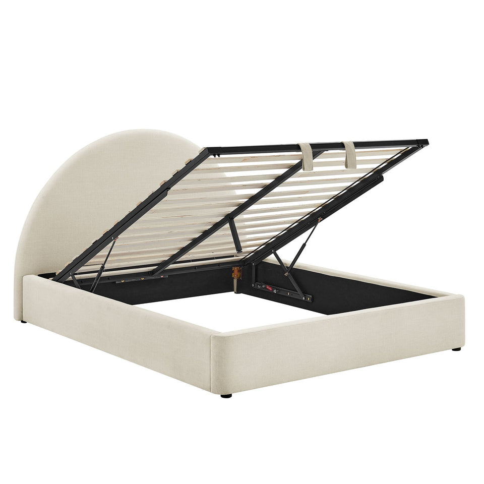 Resort Upholstered Fabric Storage Platform Bed Frame by Modway