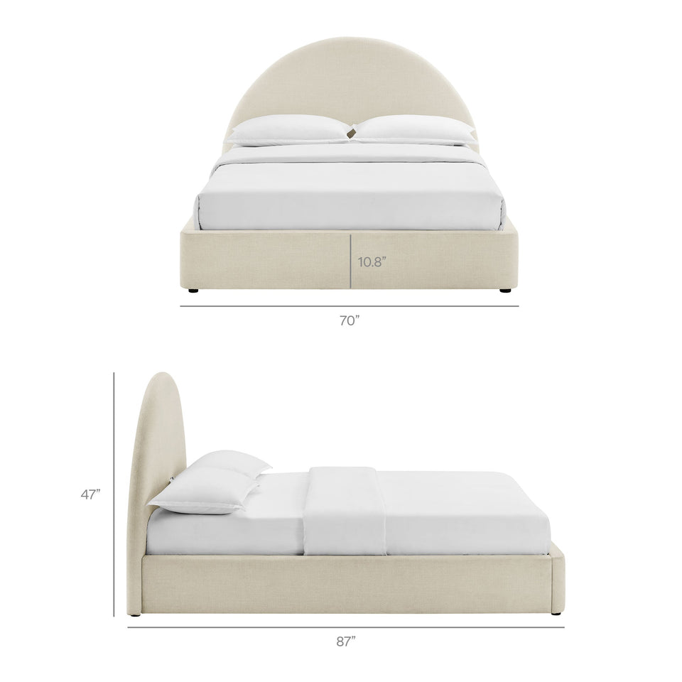 Resort Upholstered Fabric Storage Platform Bed Frame by Modway