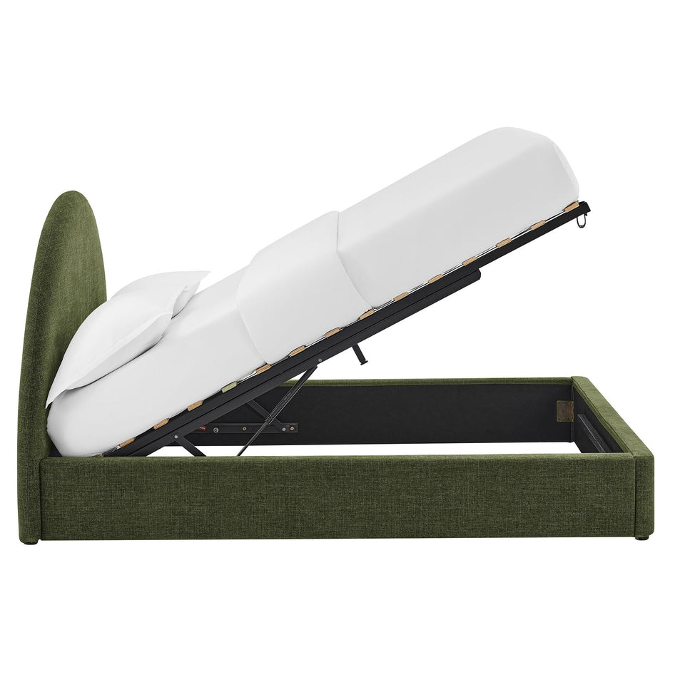 Resort Upholstered Fabric Storage Platform Bed Frame by Modway