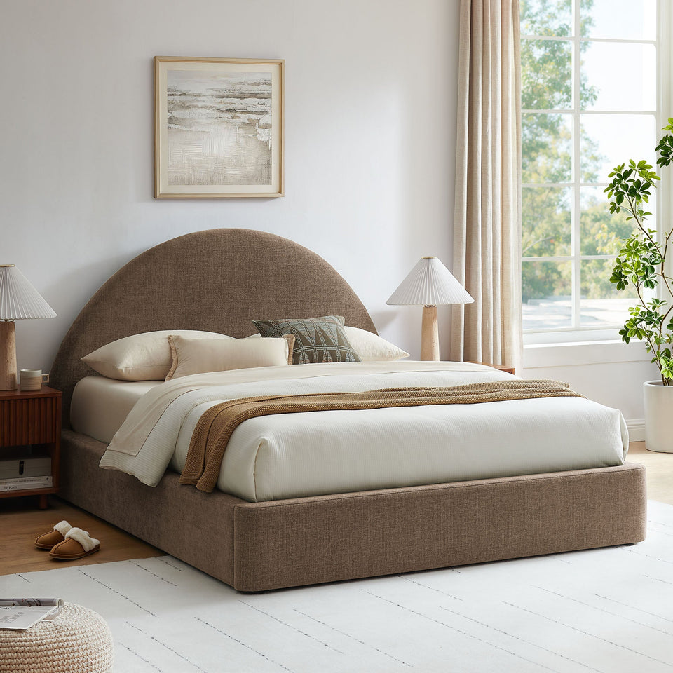 Resort Upholstered Fabric Storage Platform Bed Frame by Modway