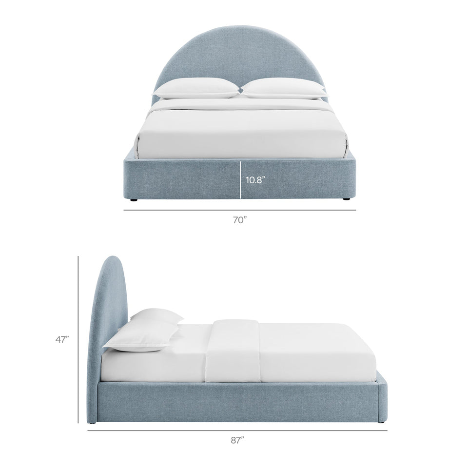 Resort Upholstered Fabric Storage Platform Bed Frame by Modway