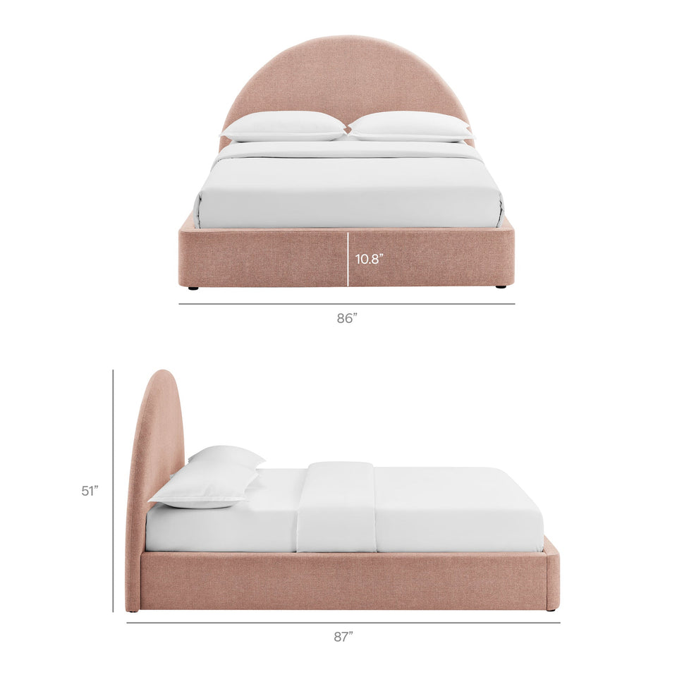 Resort Upholstered Fabric Storage Platform Bed Frame by Modway