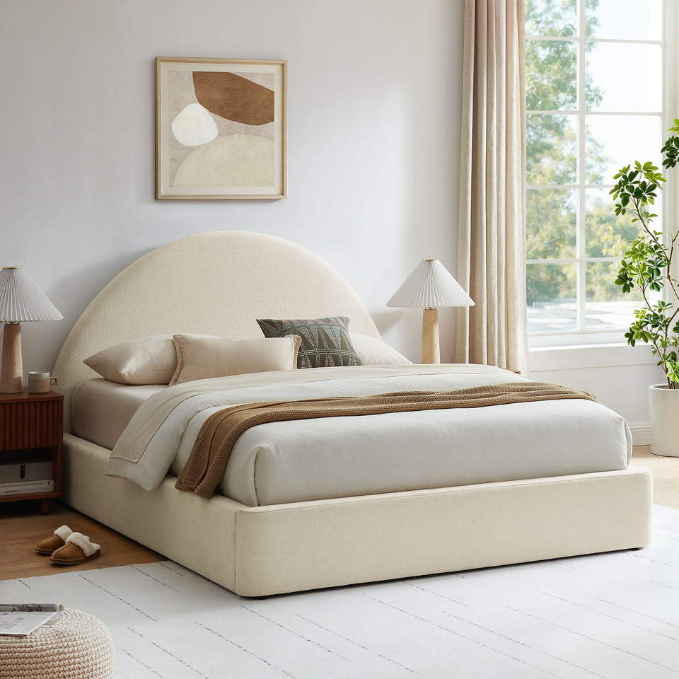 Resort Upholstered Fabric Storage Platform Bed Frame by Modway