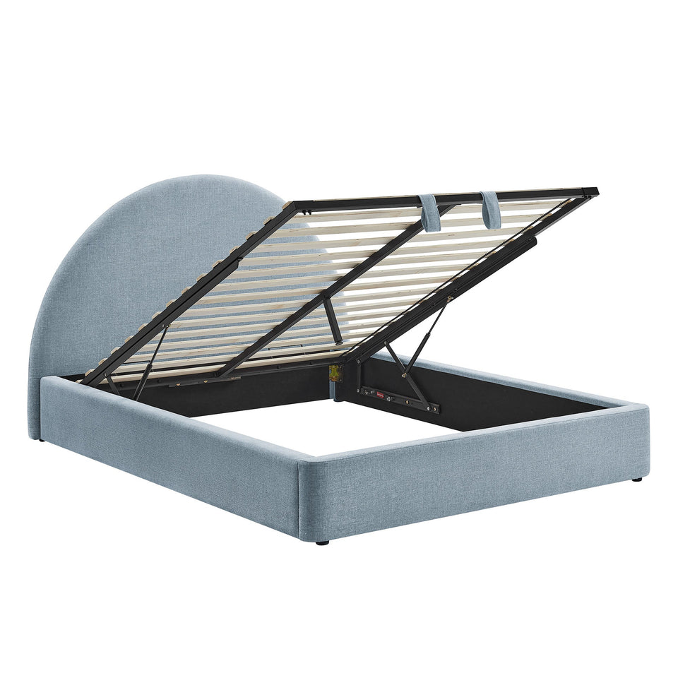 Resort Upholstered Fabric Storage Platform Bed Frame by Modway