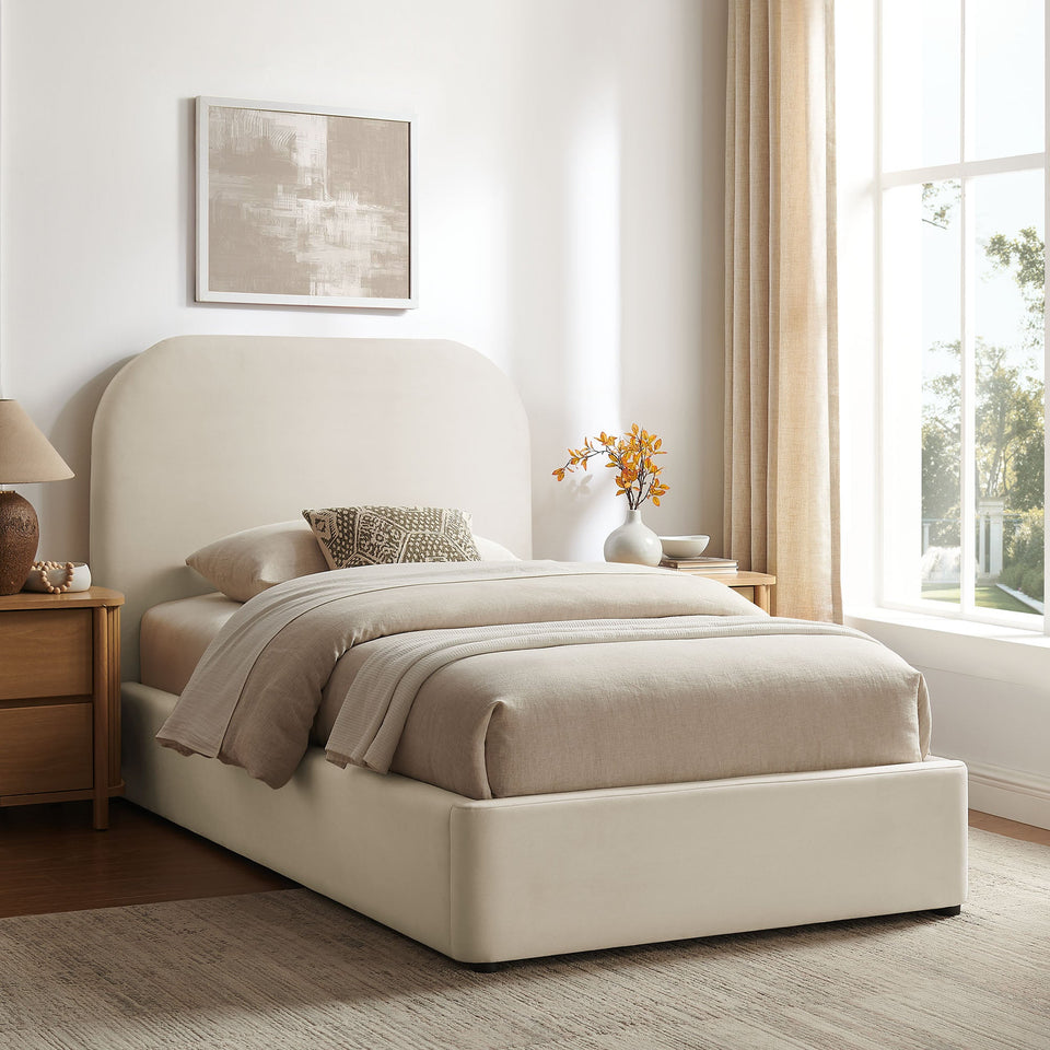 Keynote Performance Velvet Storage Platform Bed Frame by Modway