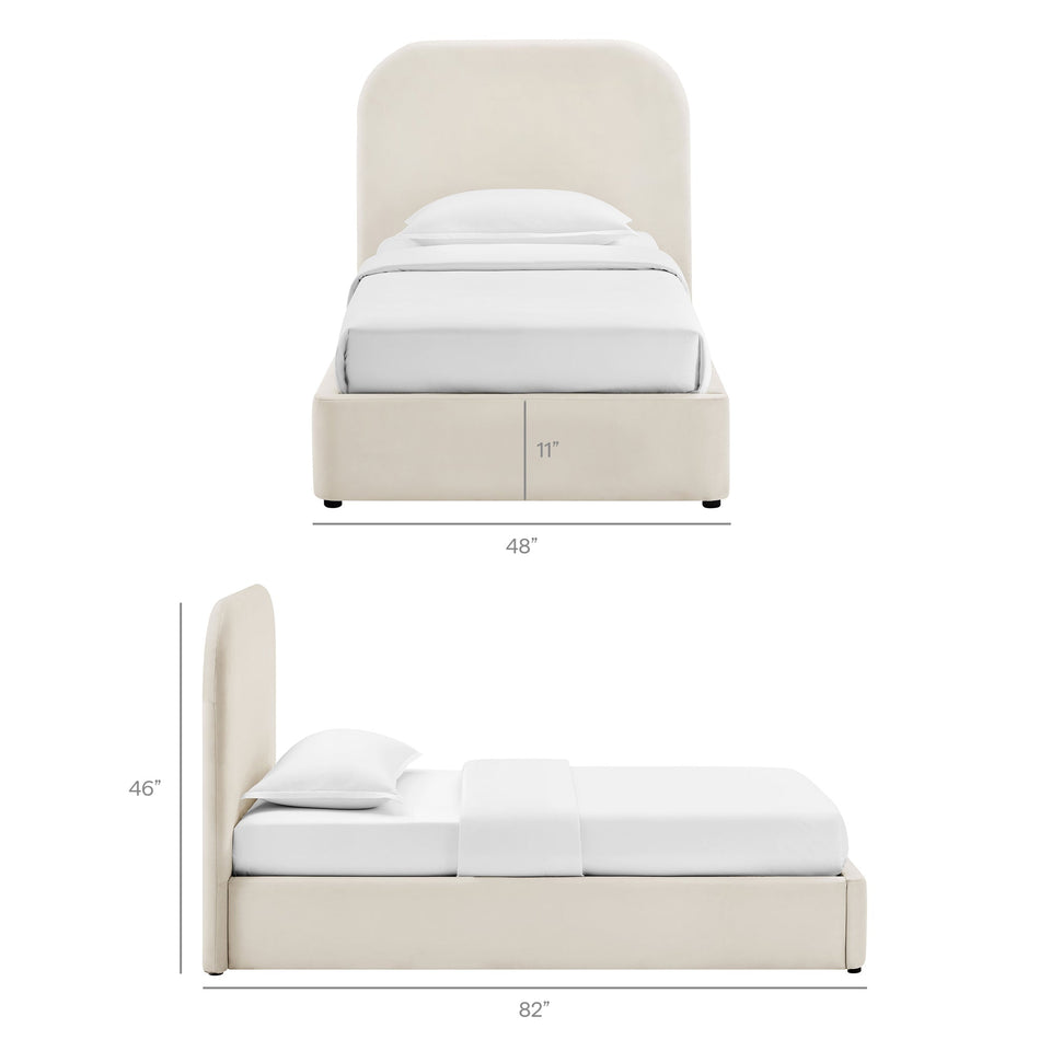 Keynote Performance Velvet Storage Platform Bed Frame by Modway