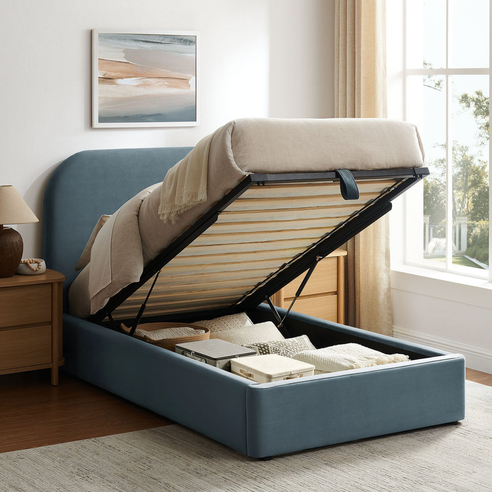 Keynote Performance Velvet Storage Platform Bed Frame by Modway