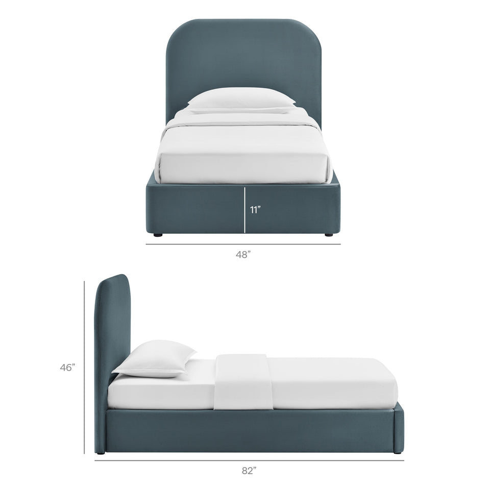 Keynote Performance Velvet Storage Platform Bed Frame by Modway