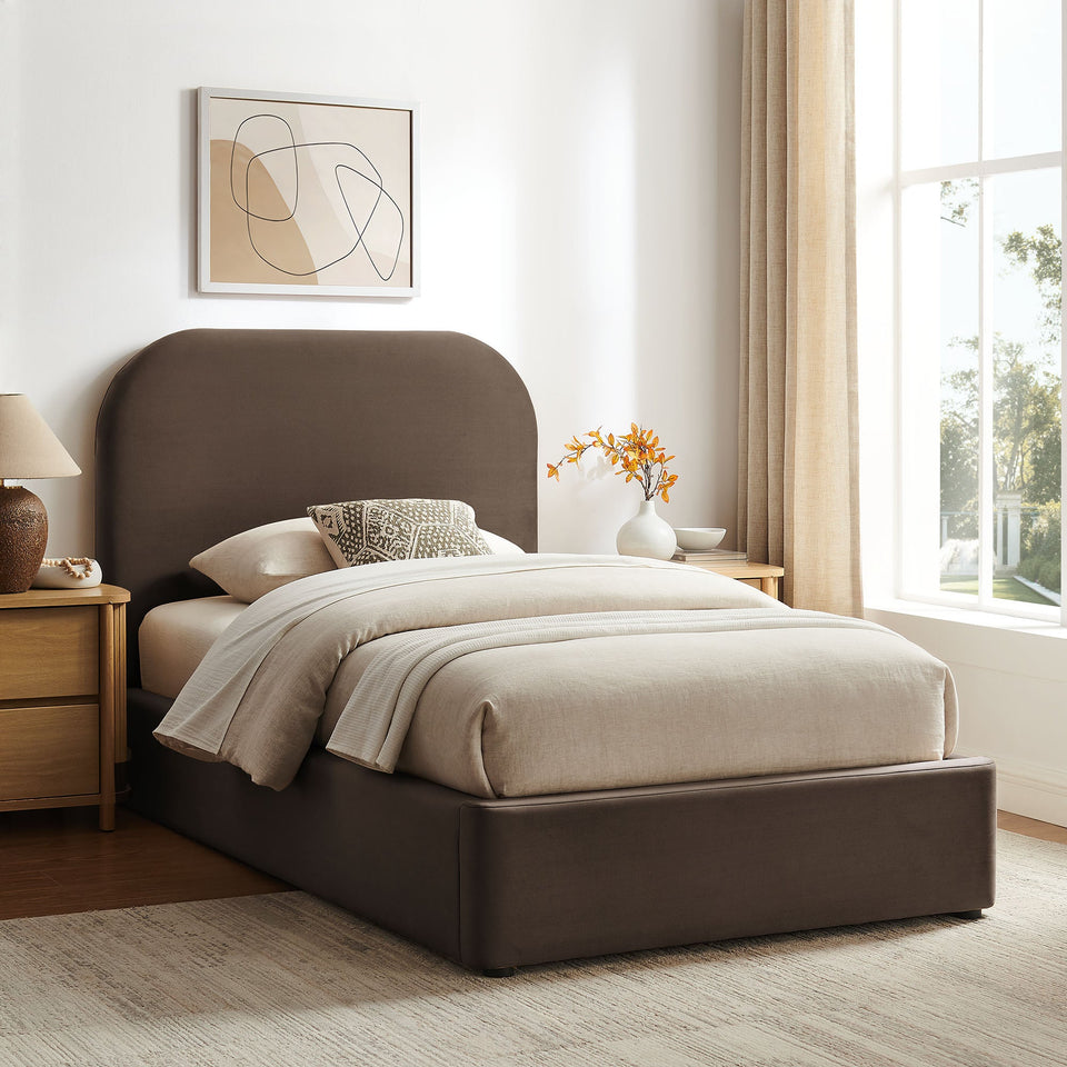 Keynote Performance Velvet Storage Platform Bed Frame by Modway