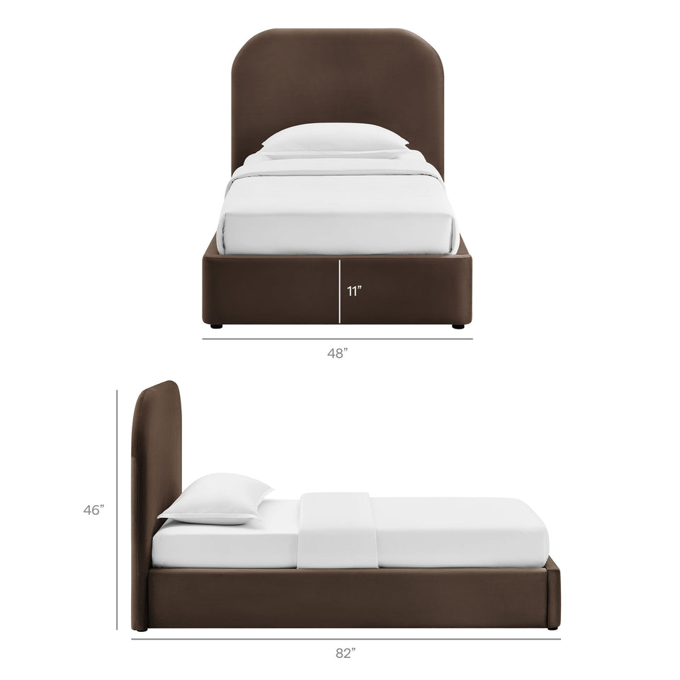 Keynote Performance Velvet Storage Platform Bed Frame by Modway