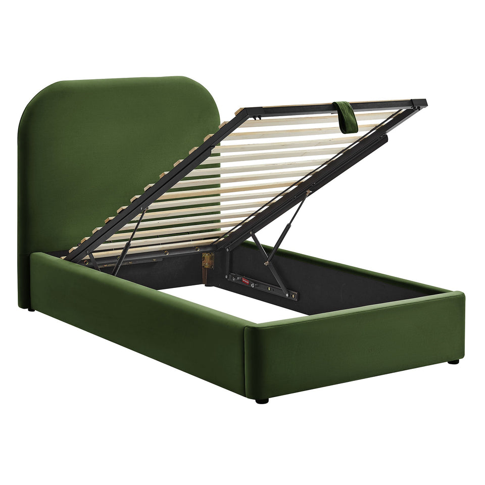 Keynote Performance Velvet Storage Platform Bed Frame by Modway