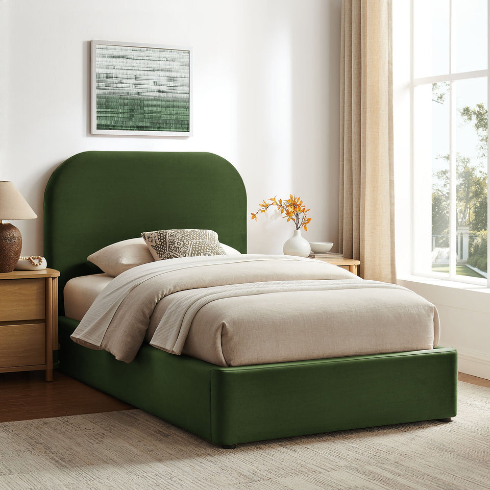 Keynote Performance Velvet Storage Platform Bed Frame by Modway