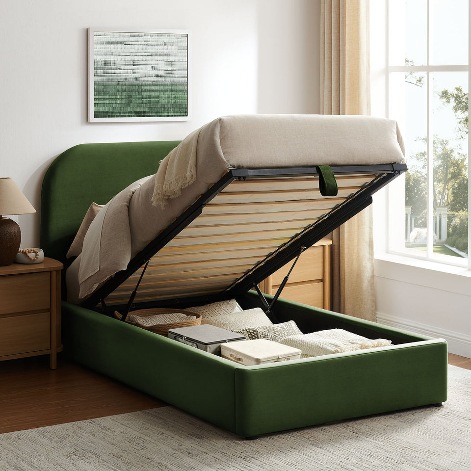 Keynote Performance Velvet Storage Platform Bed Frame by Modway