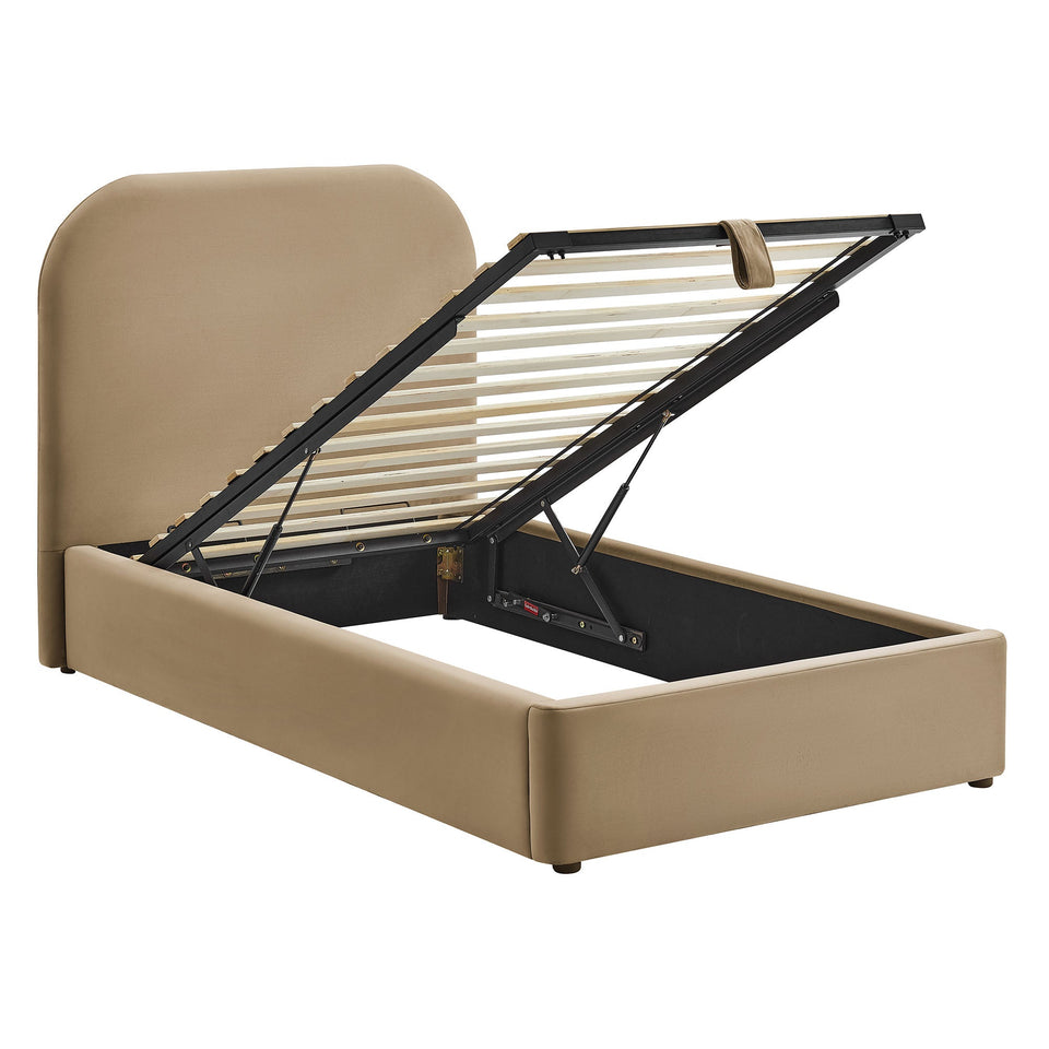 Keynote Performance Velvet Storage Platform Bed Frame by Modway