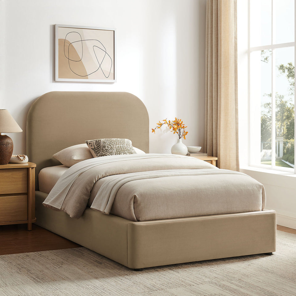 Keynote Performance Velvet Storage Platform Bed Frame by Modway