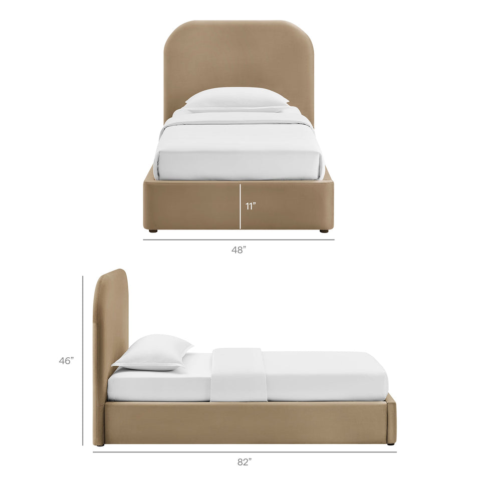 Keynote Performance Velvet Storage Platform Bed Frame by Modway