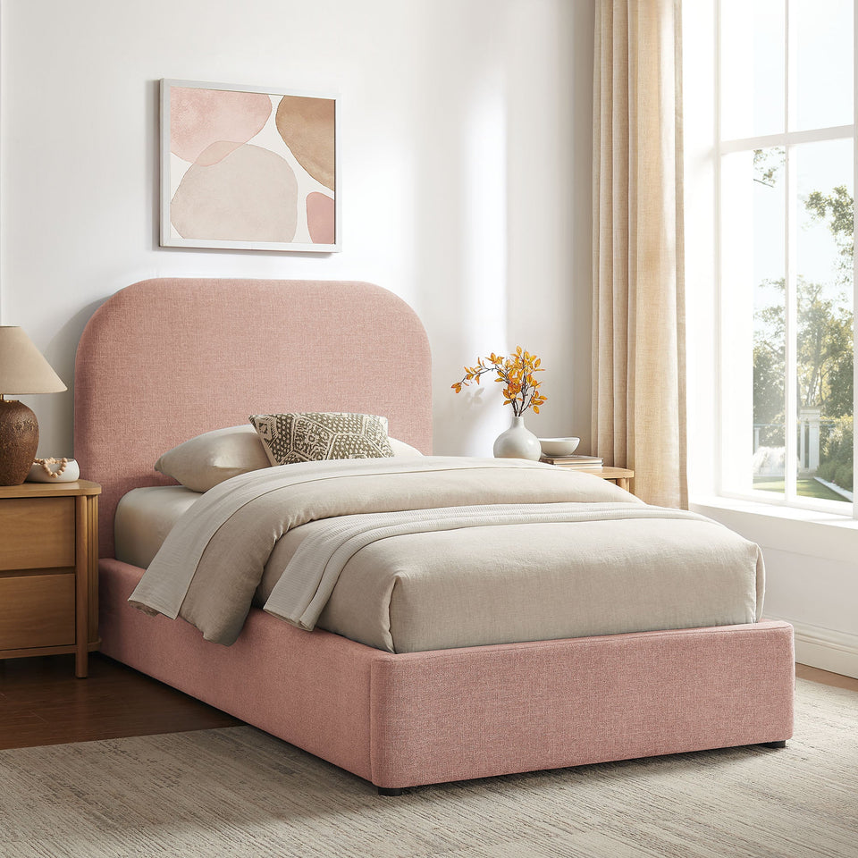 Keynote Fabric Upholstered Storage Platform Bed Frame by Modway