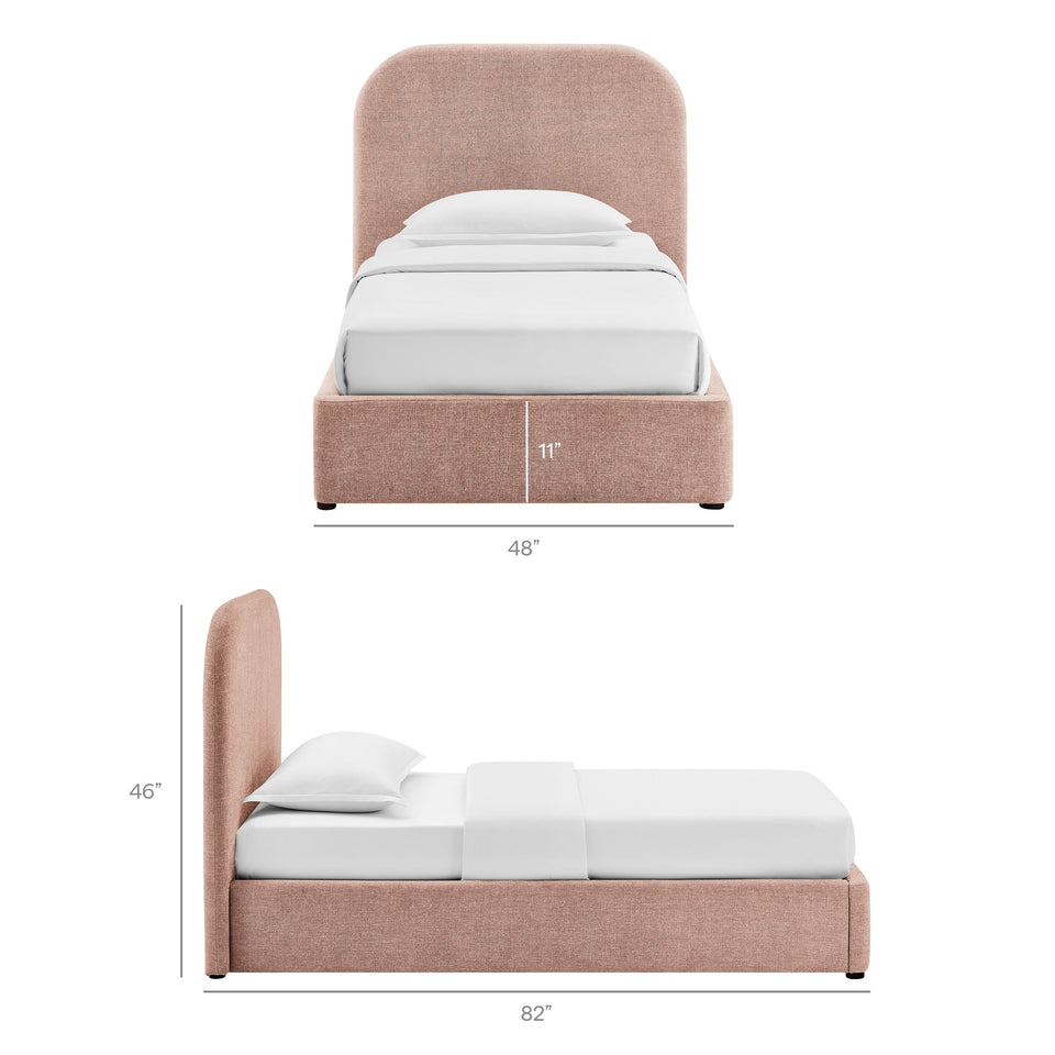 Keynote Fabric Upholstered Storage Platform Bed Frame by Modway