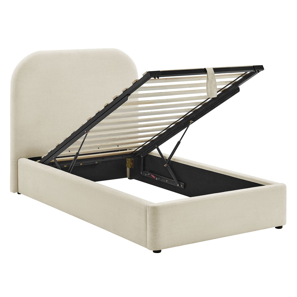 Keynote Fabric Upholstered Storage Platform Bed Frame by Modway