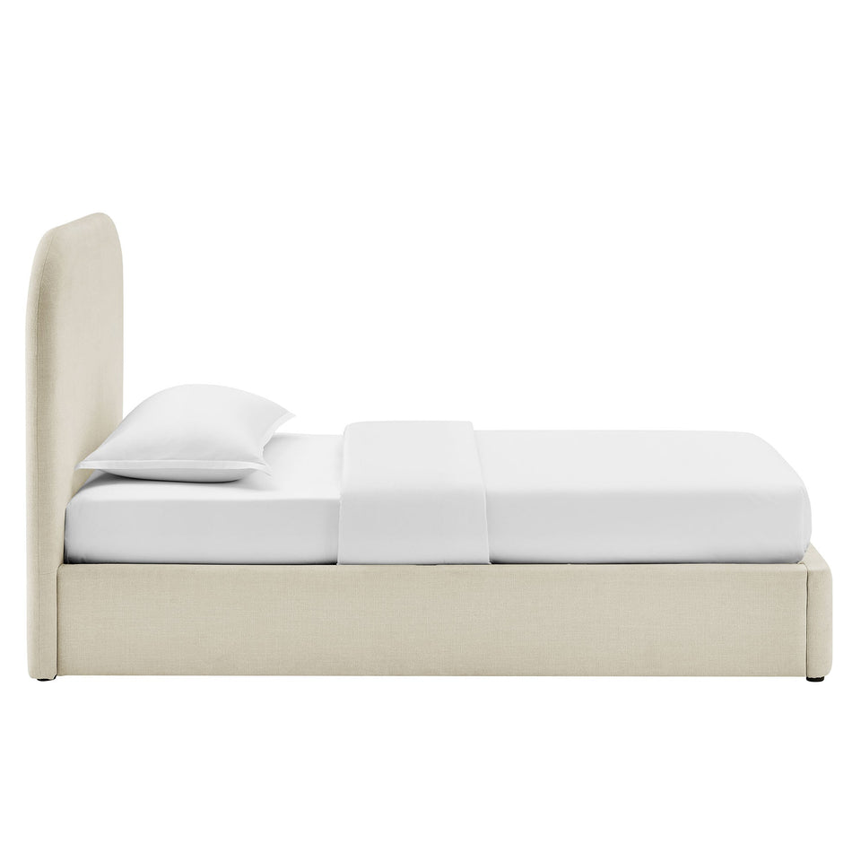 Keynote Fabric Upholstered Storage Platform Bed Frame by Modway
