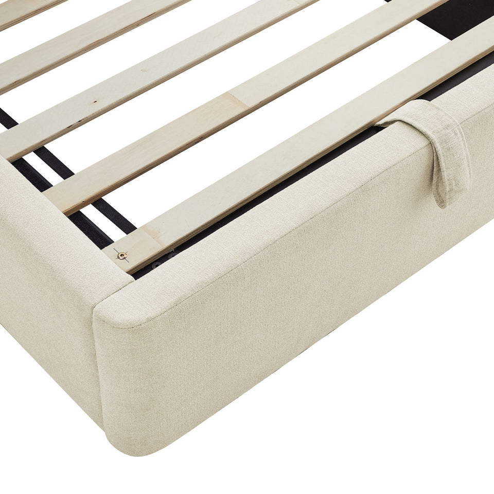 Keynote Fabric Upholstered Storage Platform Bed Frame by Modway