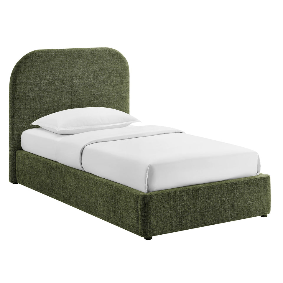 Keynote Fabric Upholstered Storage Platform Bed Frame by Modway