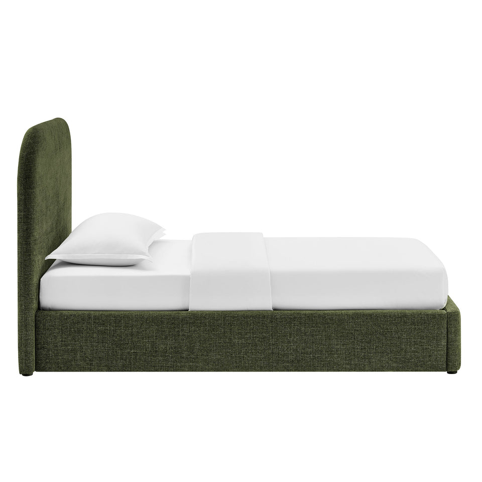Keynote Fabric Upholstered Storage Platform Bed Frame by Modway