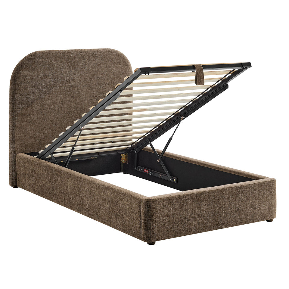 Keynote Fabric Upholstered Storage Platform Bed Frame by Modway