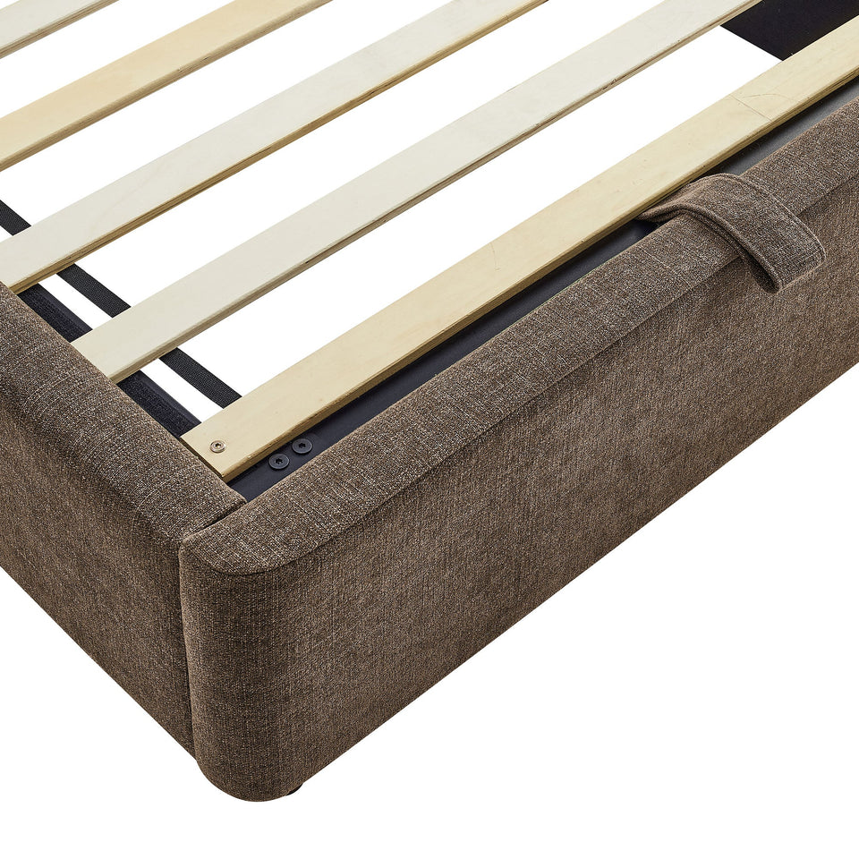 Keynote Fabric Upholstered Storage Platform Bed Frame by Modway