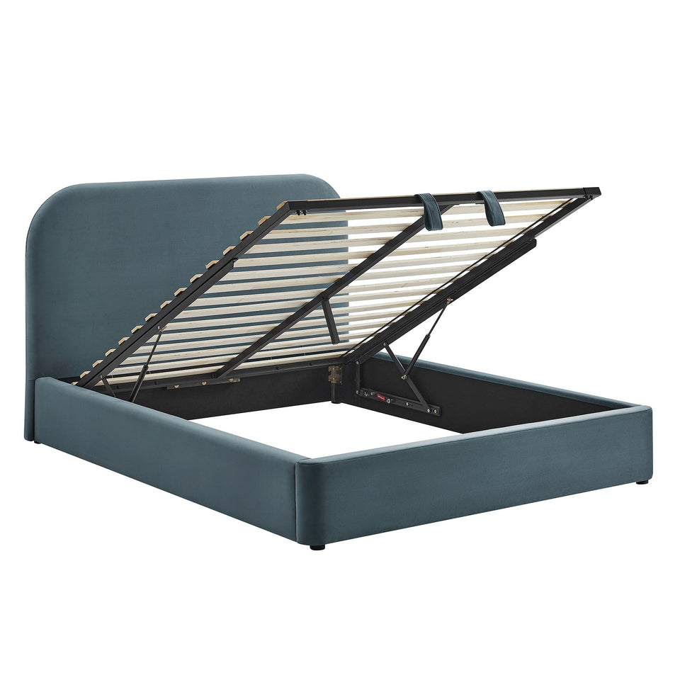 Keynote Performance Velvet Storage Platform Bed Frame by Modway